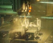 Complicated forgings being machined